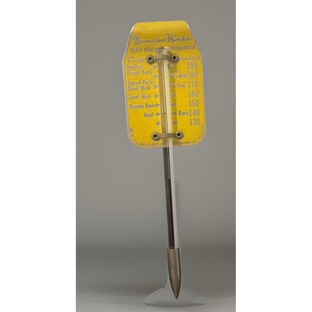 Vintage Roast Meat & Poultry Thermometer (Duncan Hines) Farmhouse Decor